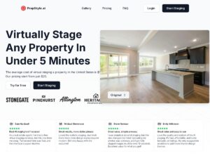 PropStyle.ai Review - Effortless Virtual Staging Made Simple propstyle.ai